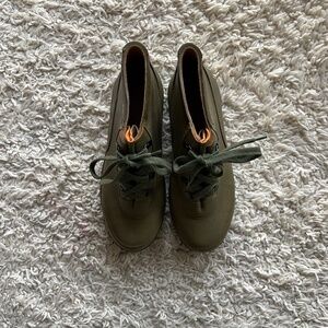 Le Chameau French Lace Up Garden Rain Boots 8.5